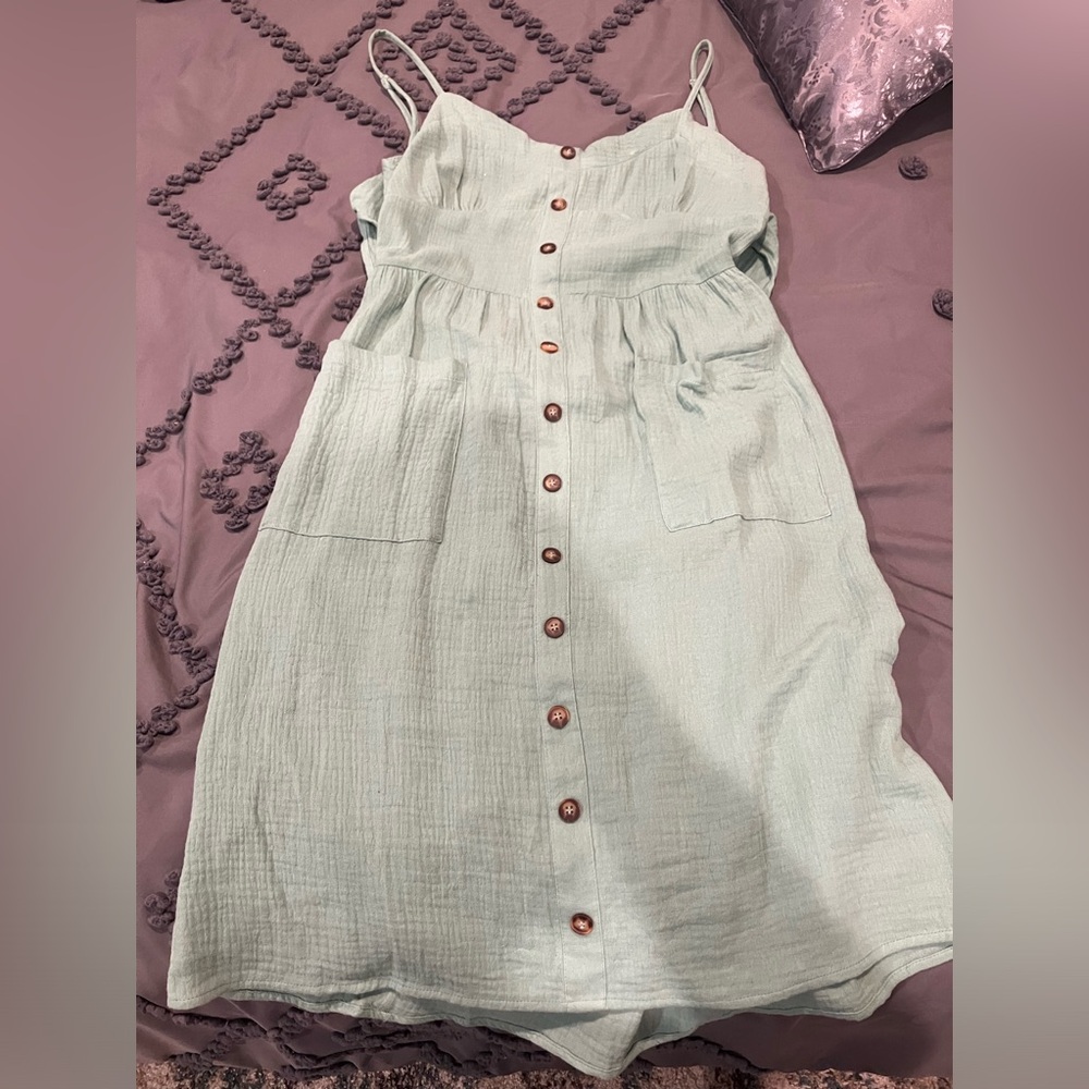 Mnj Los Angeles summer dress mint green
